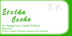 etelka cseho business card